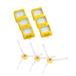 Kombinovaná sada třech bočních kartáčků a třech párů filtrů pro robotický vysavač Roomba série 700